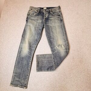 Citizens of Humanity Jeans Emerson Slim Boyfriend Distressed Designer Size‎ 24